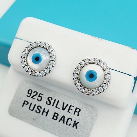 925 Sterling Silver CZ Beautiful Earrings for Women, 1USPAR4211 - Picture 2 of 11